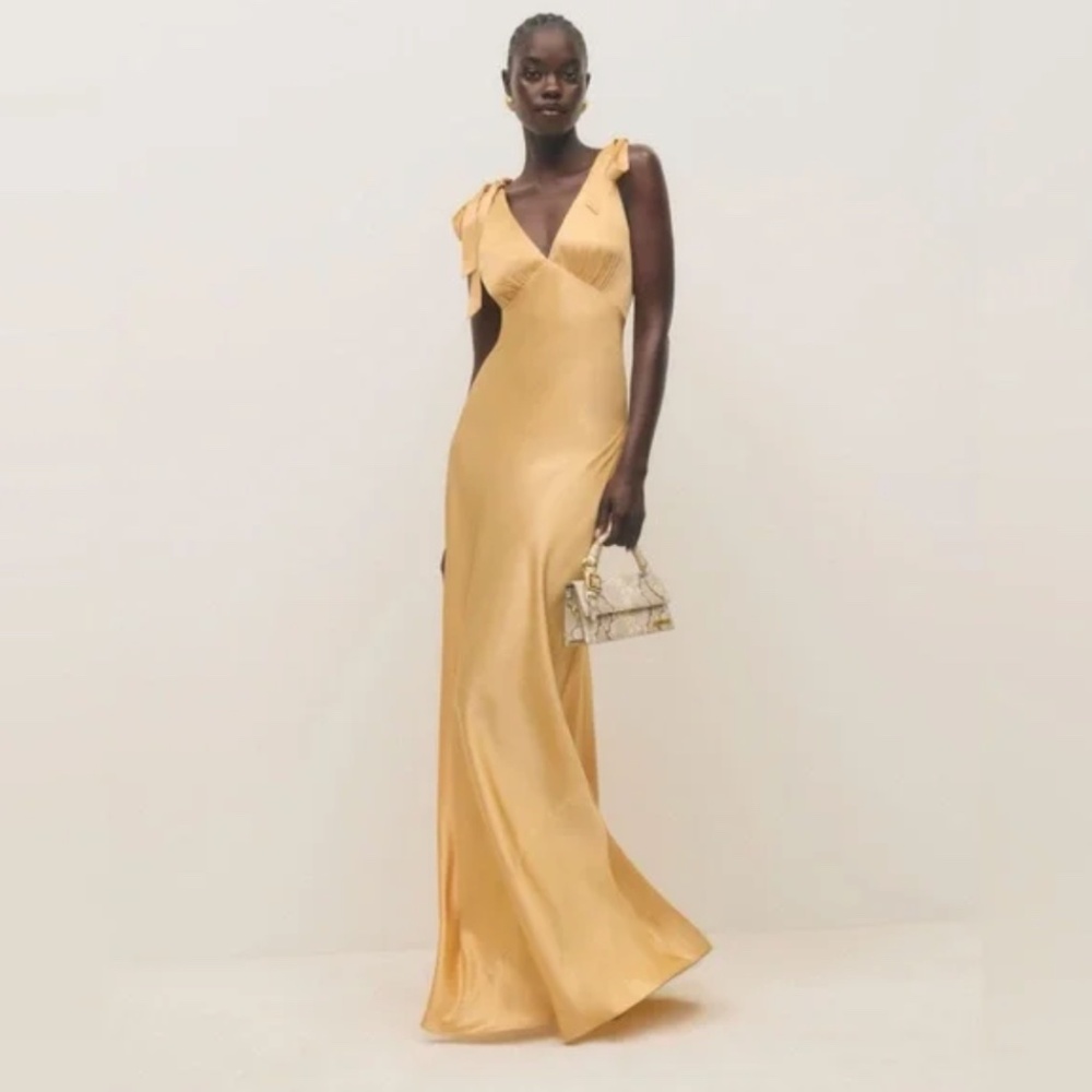 reformation pernille silk dress